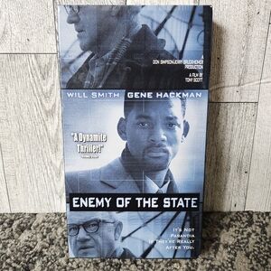Enemy Of The‎ State VHS Movie 1999 Will Smith Gene Hackman Thriller Movie